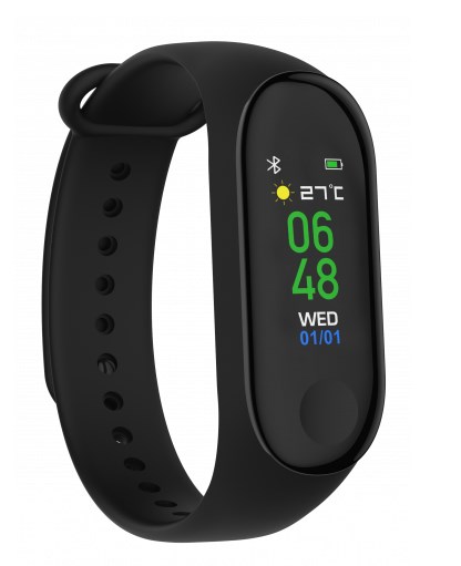 Naxa Nsw-16 Lifeforce Plus Smartwatch With Bluetooth, Black