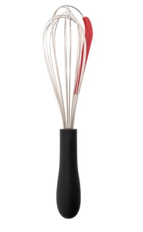 092960-006-0000 Stainless Steel Whisk With Integrated Silicone Scraper