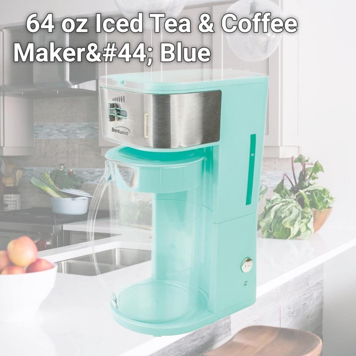 Picture of Brentwood Appliances KT-2150BL 64 oz Iced Tea & Coffee Maker, Blue