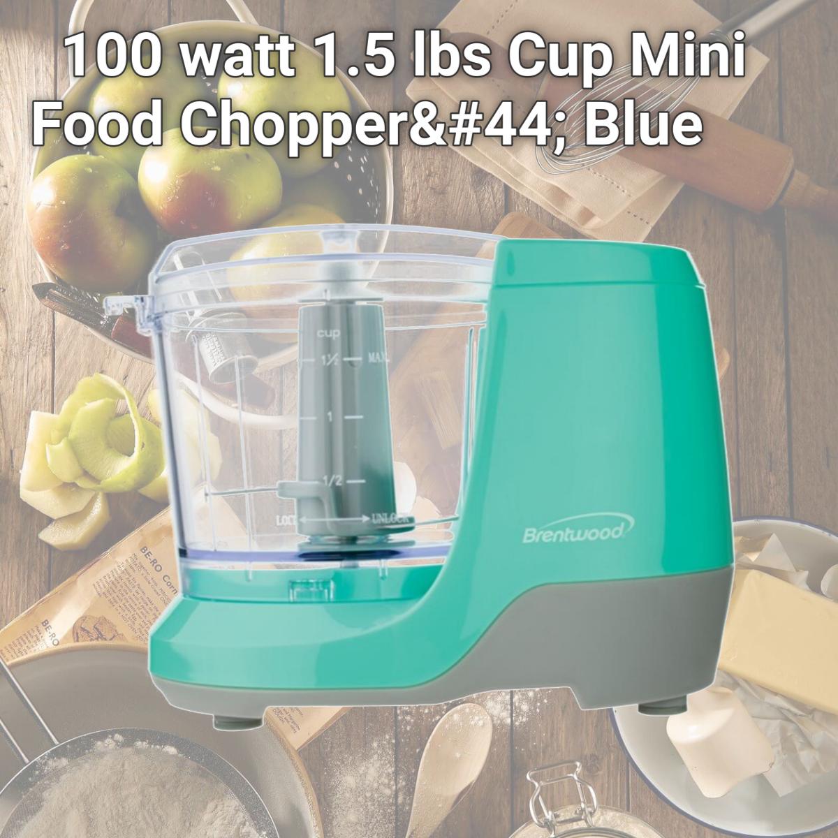 Picture of Brentwood Appliances MC-109BL 100 watt 1.5 lbs Cup Mini Food Chopper, Blue