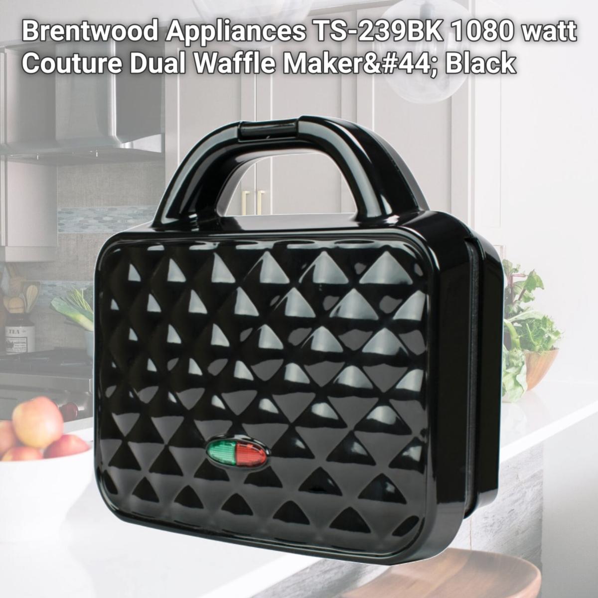 Picture of Brentwood Appliances TS-239BK 1080 watt Couture Dual Waffle Maker, Black