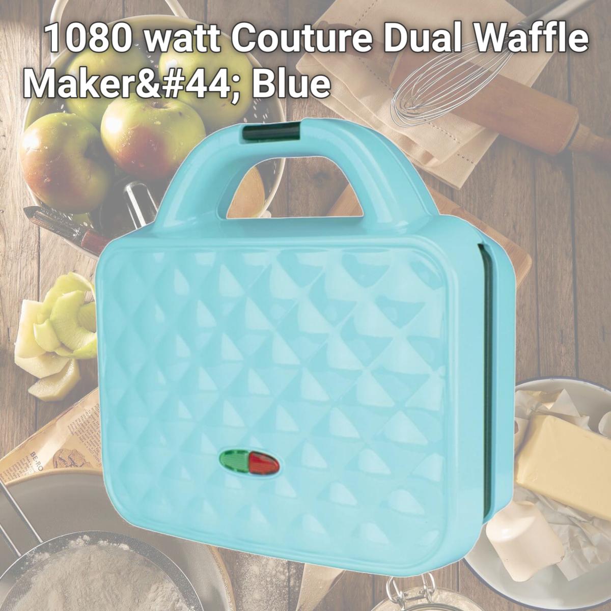 Picture of Brentwood Appliances TS-239BL 1080 watt Couture Dual Waffle Maker, Blue