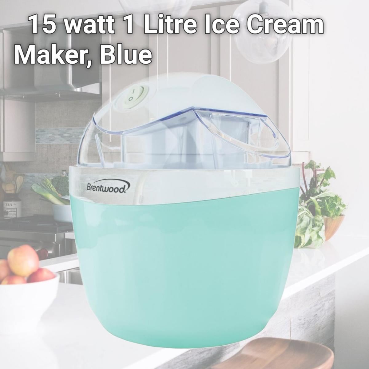 Picture of Brentwood Appliances TS-1410BL 15 watt 1 Litre Ice Cream Maker, Blue