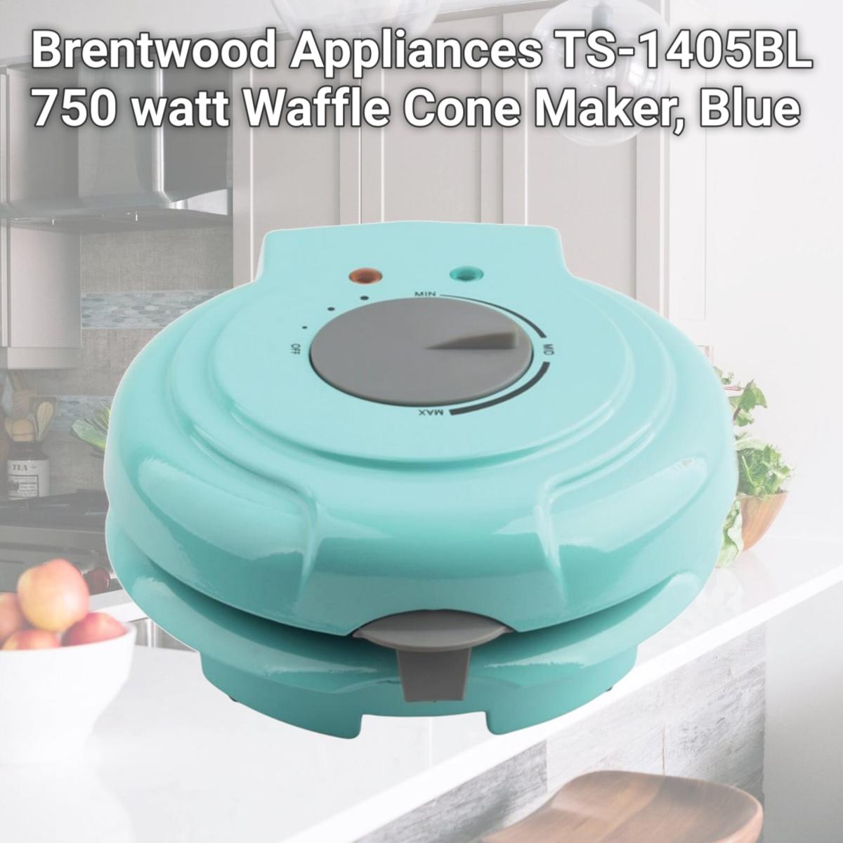 Picture of Brentwood Appliances TS-1405BL 750 watt Waffle Cone Maker, Blue