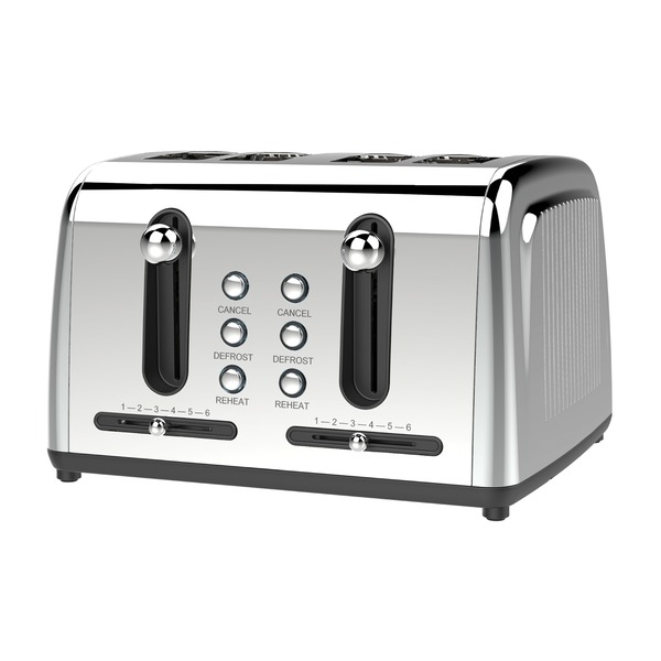 Ts-446s Extra Wide Slot 4-slice Toaster Stainless Steel