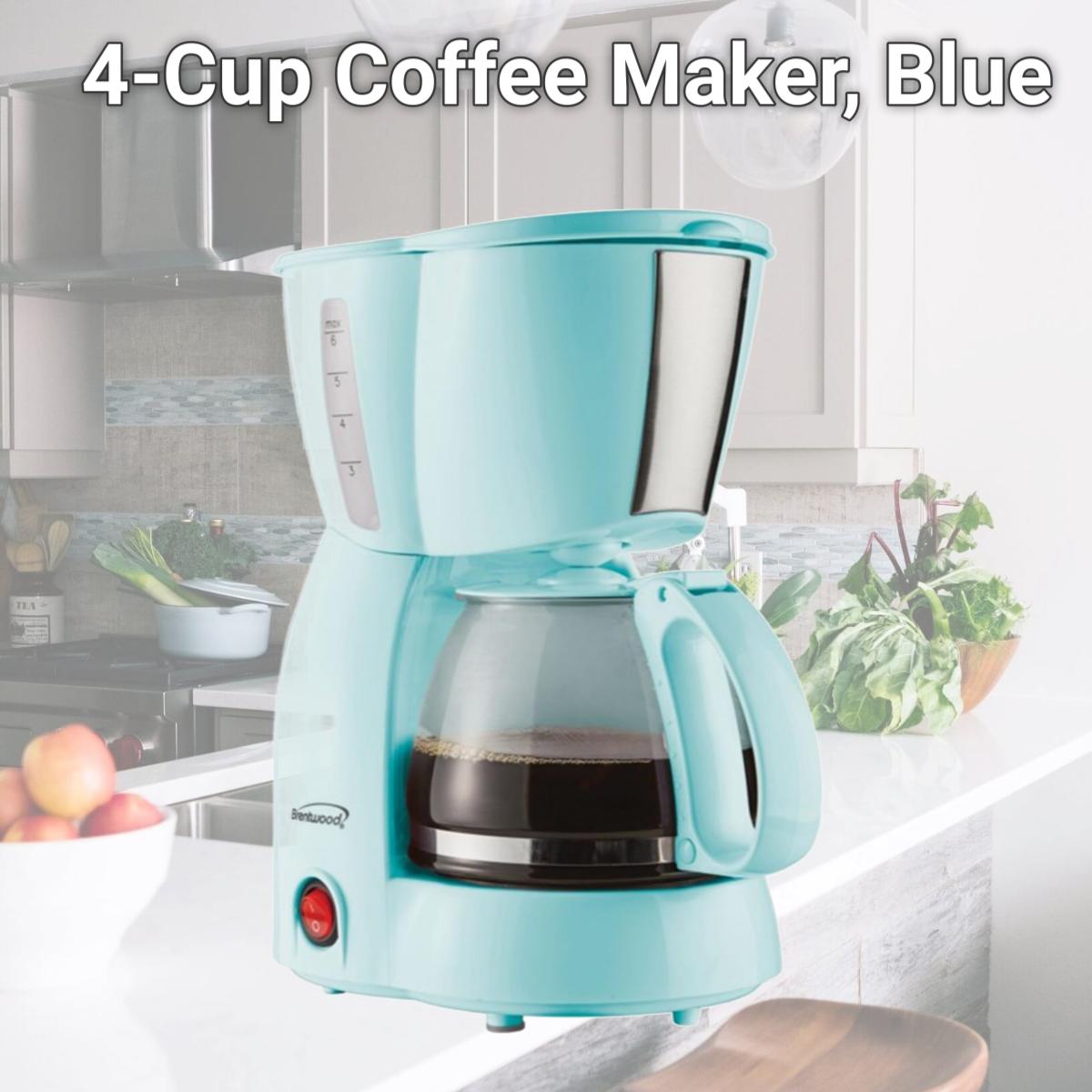 Picture of Brentwood Appliances TS-213BL 4-Cup Coffee Maker, Blue