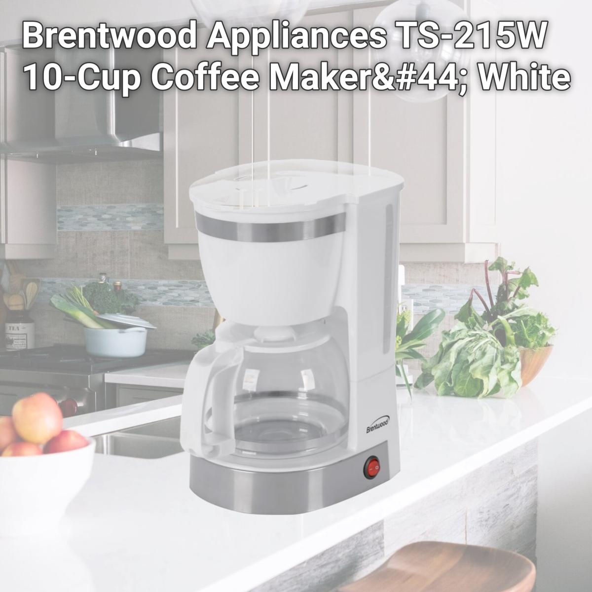 Picture of Brentwood Appliances TS-215W 10-Cup Coffee Maker, White