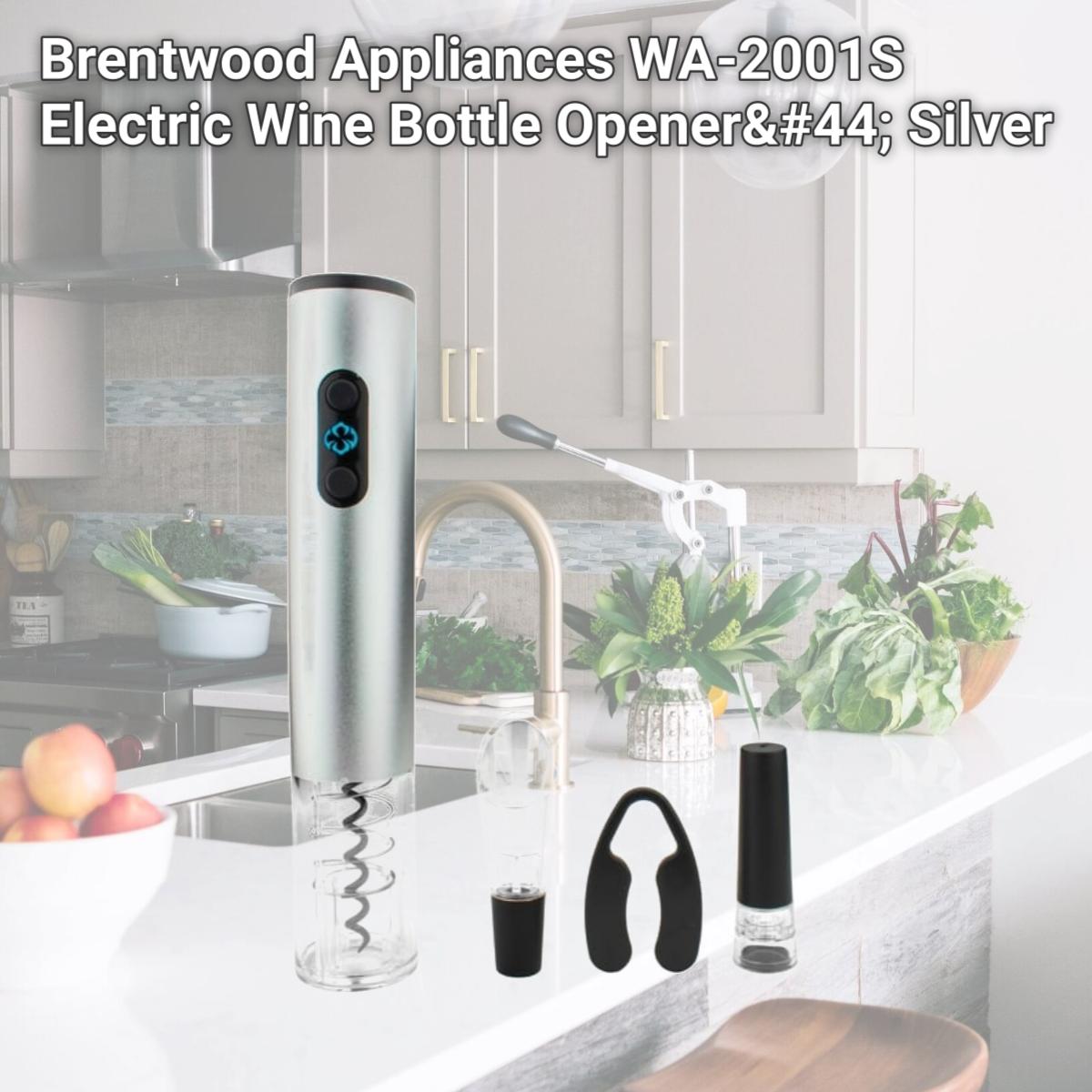 Picture of Brentwood Appliances WA-2001S Electric Wine Bottle Opener, Silver
