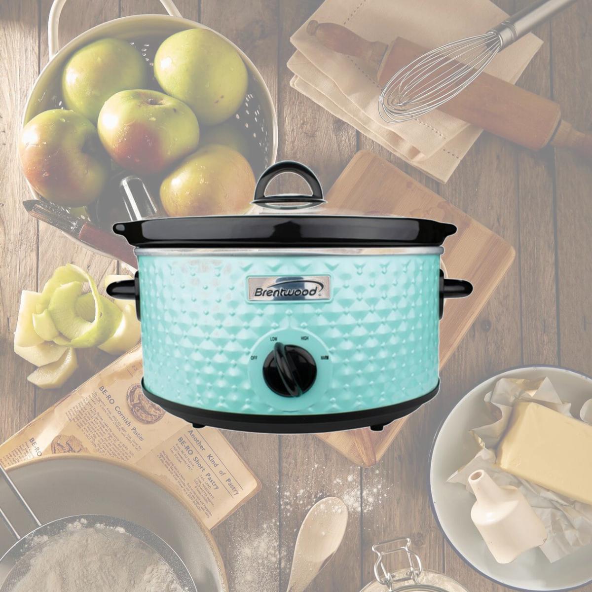 Picture of Brentwood Appliances SC-136BL 3.5 qt. Diamond Pattern Slow Cooker, Blue