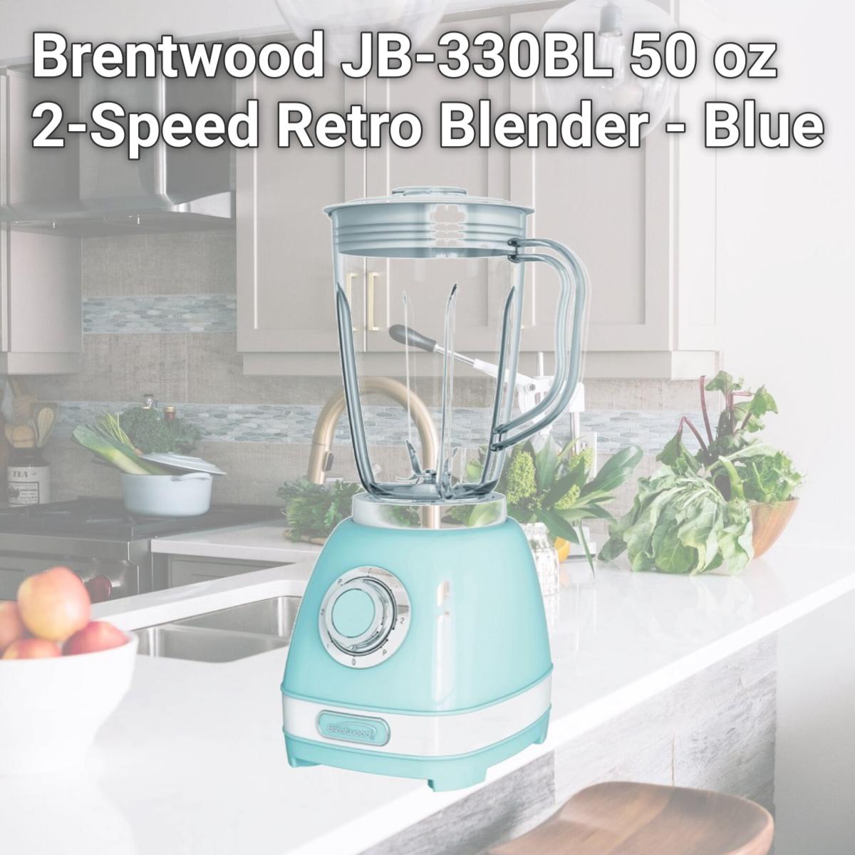 Picture of Brentwood JB-330BL 50 oz 2-Speed Retro Blender - Blue
