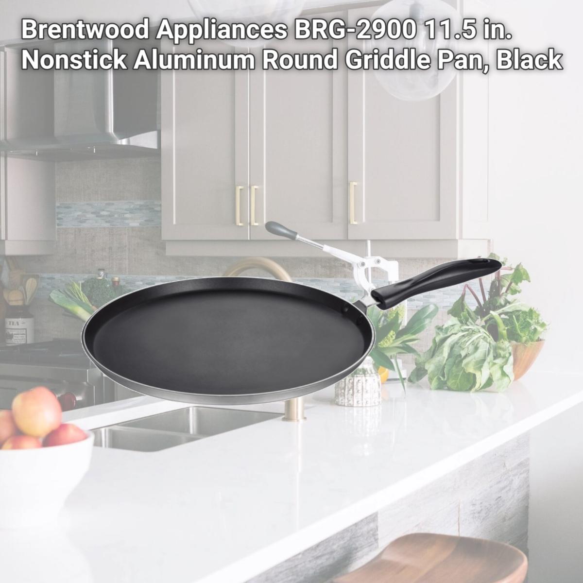 Picture of Brentwood Appliances BRG-2900 11.5 in. Nonstick Aluminum Round Griddle Pan, Black