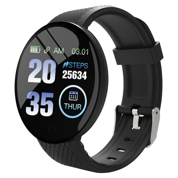  PBTW278-BLACK Bluetooth Smart Watch & Fitness Bracelet, Black