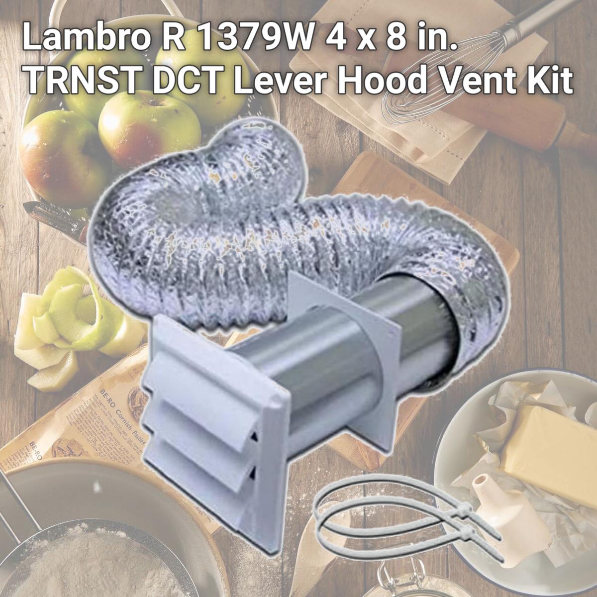 Picture of Lambro R 1379W 4 x 8 in. TRNST DCT Lever Hood Vent Kit