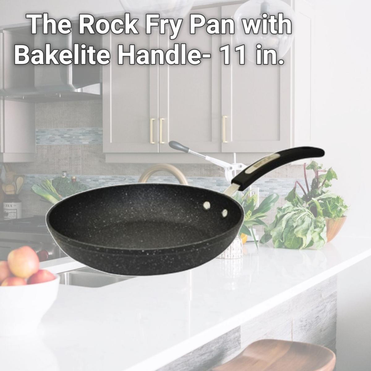 Picture of Starfrit SRFT030936 The Rock Fry Pan with Bakelite Handle- 11 in.