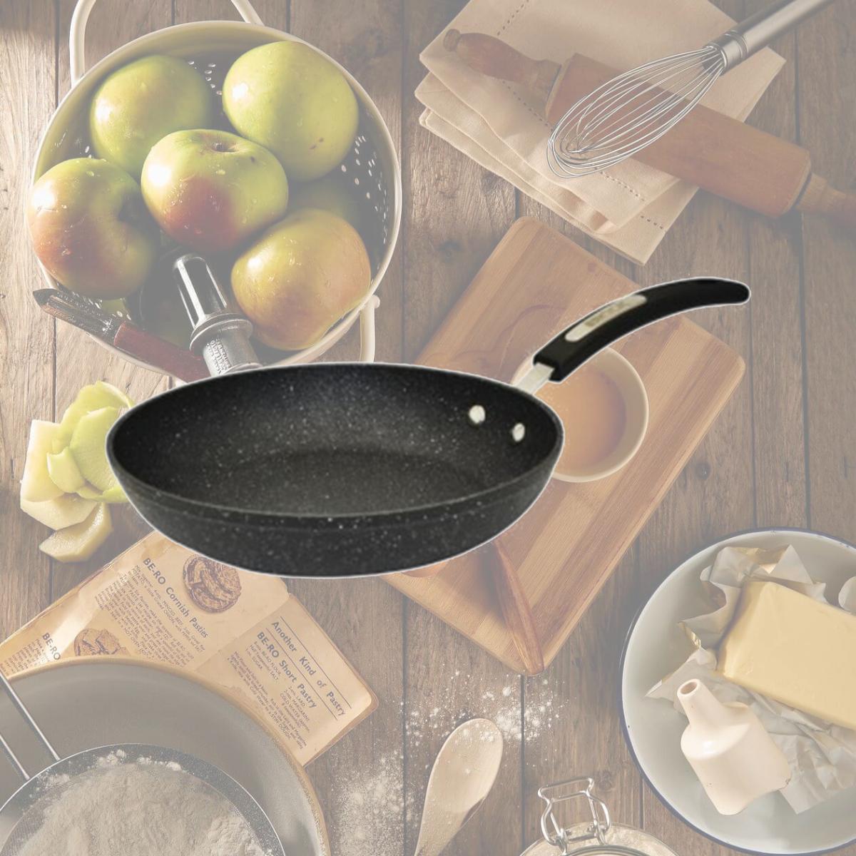 Picture of Starfrit SRFT030936 The Rock Fry Pan with Bakelite Handle- 11 in.