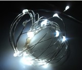 600067 40 Led String Light Battery Operated Copper With Timer, White
