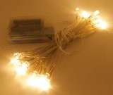 600025 30 Led String Light Battery Operated, Red