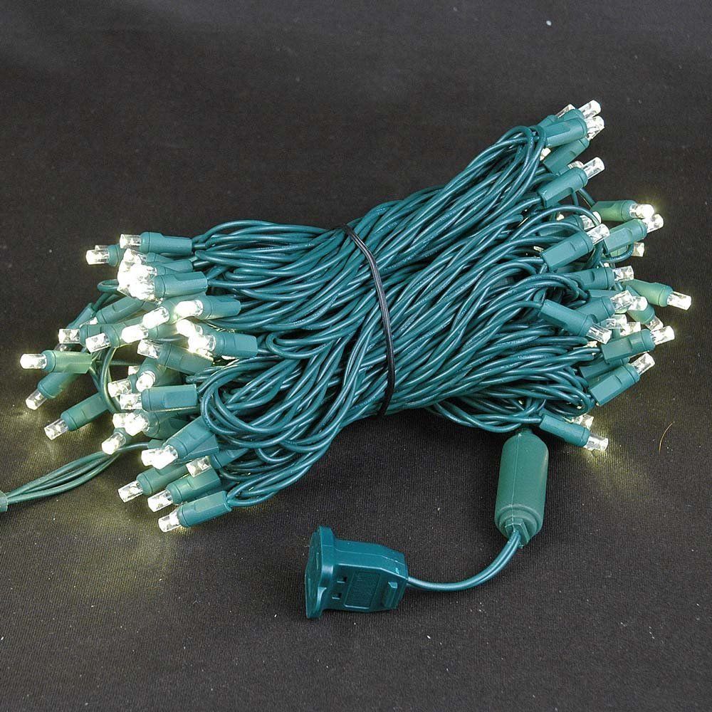 Sgw-100mt 100 Led Green Wire String Light With Connector Waterproof, Multicolor