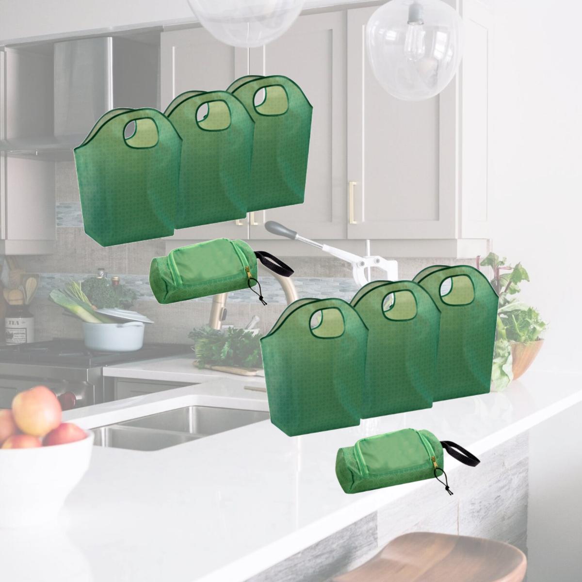 Picture of Preferred Nation P1568-3.TURQ Reusable Grocery Pod Shopping Bag, Turquoise
