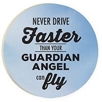 Coa1025 Guardian Angel Car Coaster