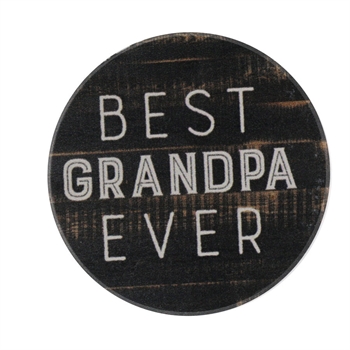 Cst0117 Best Grandpa Ever Car Coaster