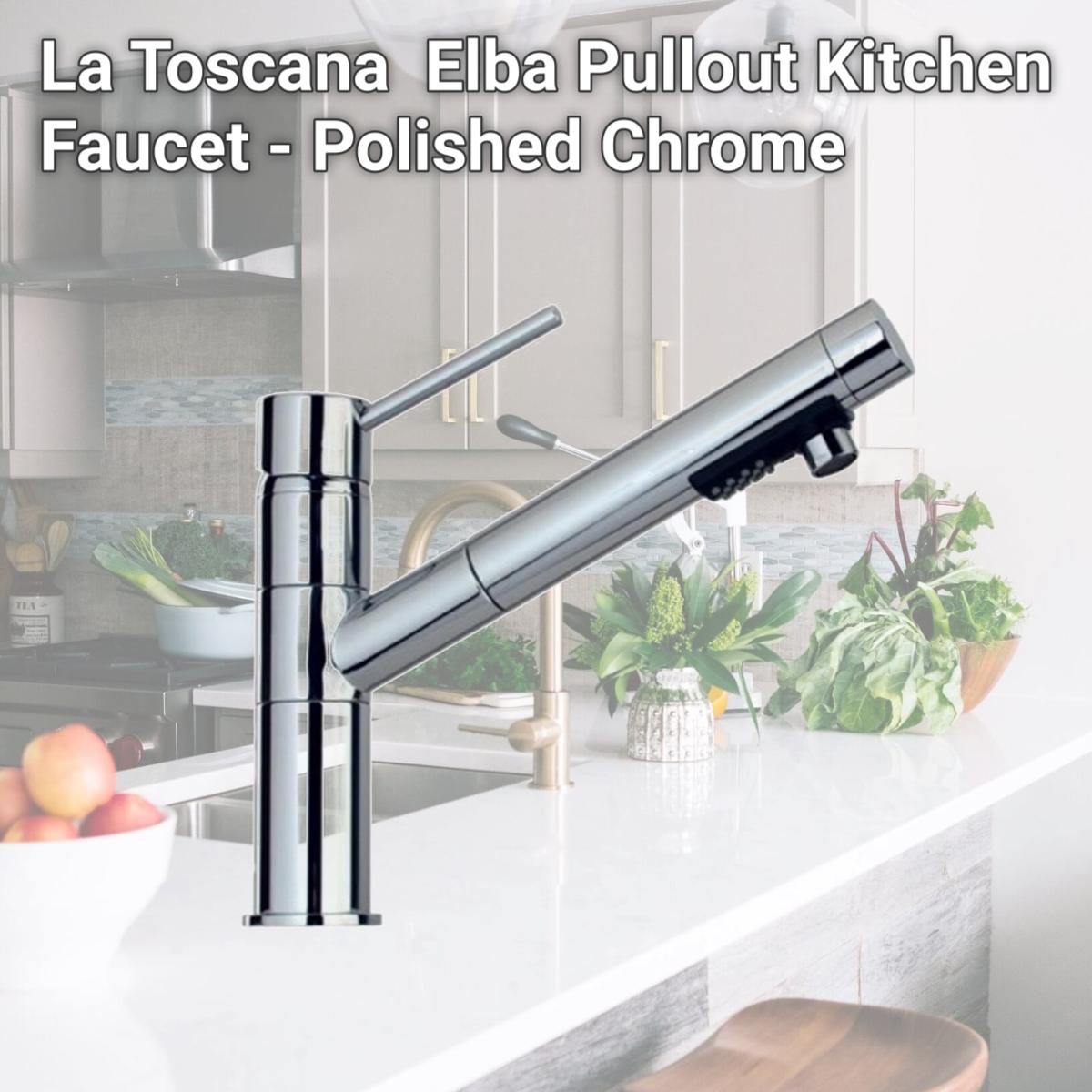 Picture of La Toscana 78CR568 Elba Pullout Kitchen Faucet - Polished Chrome