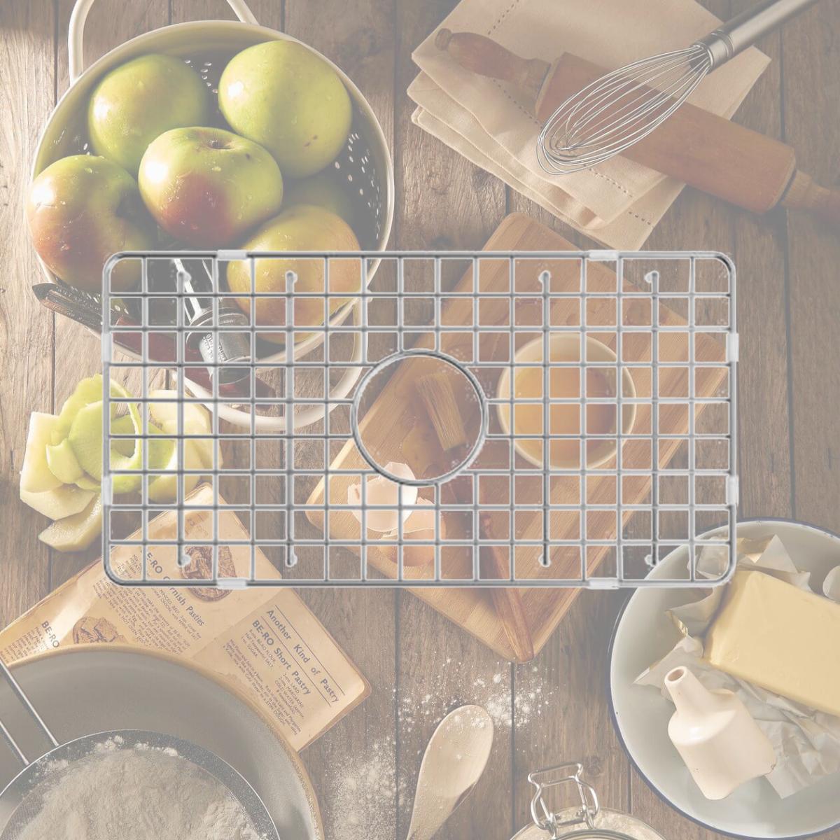 Picture of LaToscana SSG-LFS3018 13 x 1.375 x 24.625 in. Stainless Steel Protective Sink Grid