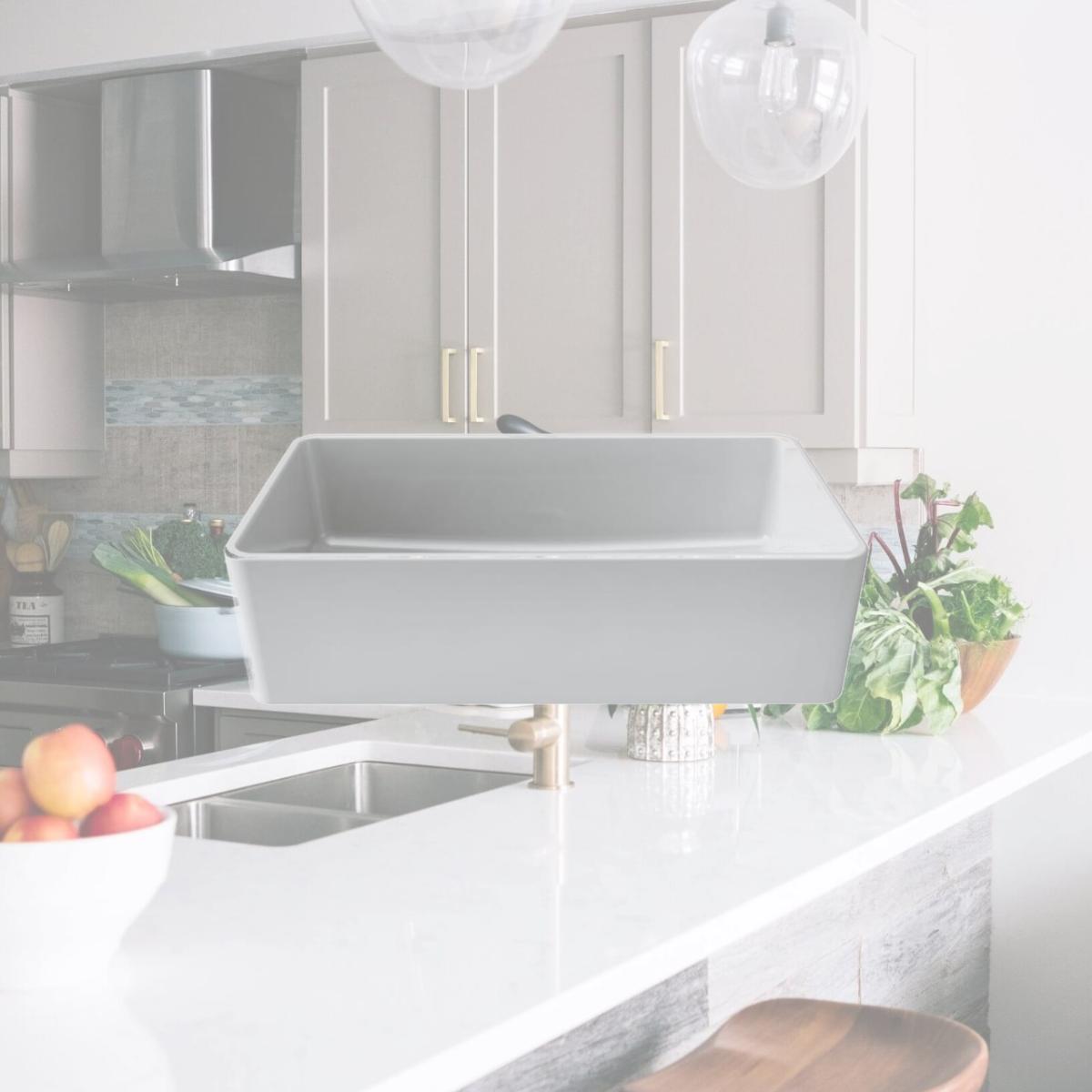 Picture of Latoscana LTW3619W 36 in. Fireclay Single Bowl Kitchen Sink