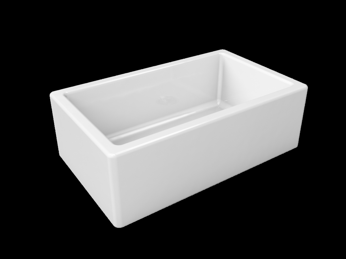 Picture of Piralla FM03018001 30 in. Reversible Fireclay Sink, White