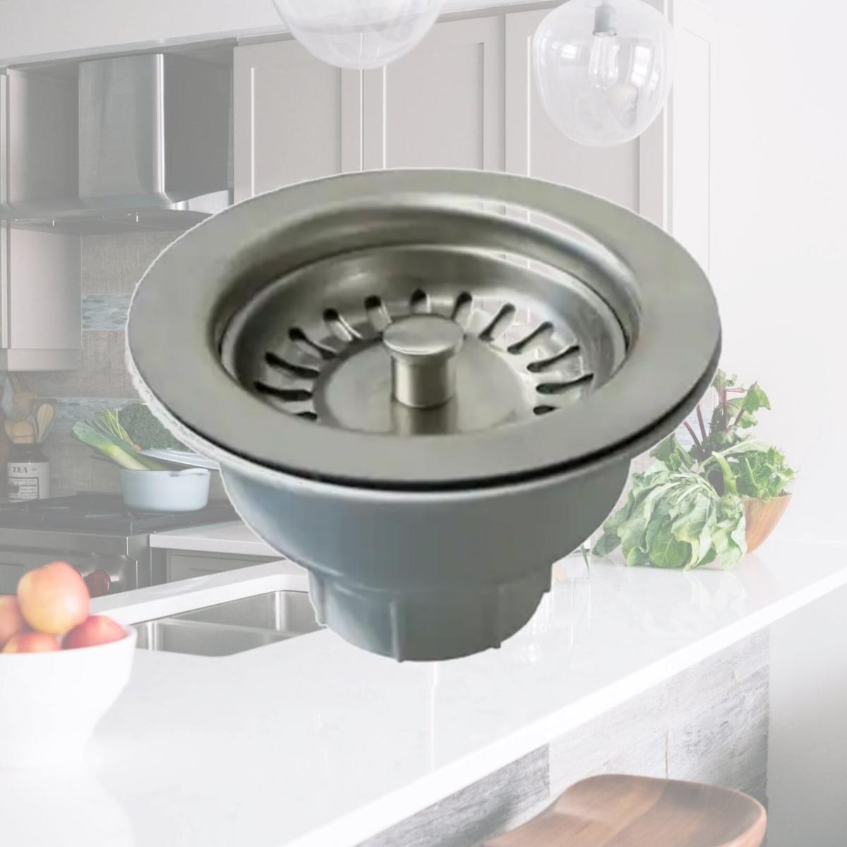 Picture of LaToscana 50PW120 LaToscana 50PW120 3.5' Basket Strainer in Brushed Nickel