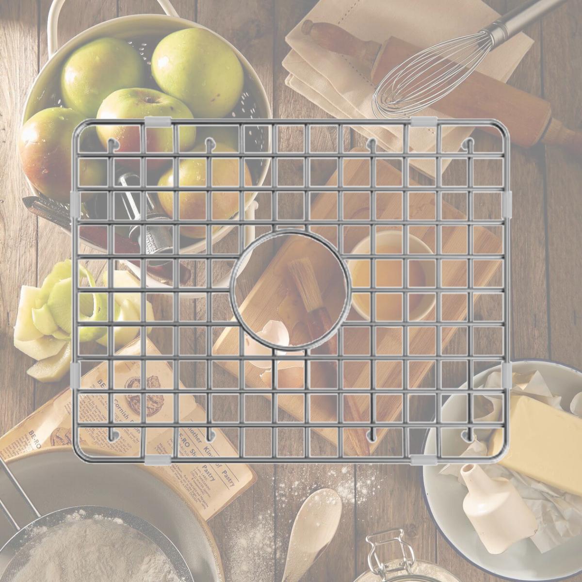 Picture of LaToscana SSG-LDL3619L LaToscana SSG-LDL3619L 19' x 15' Stainless Steel Sink Grid for Fireclay Sink LDL3619W