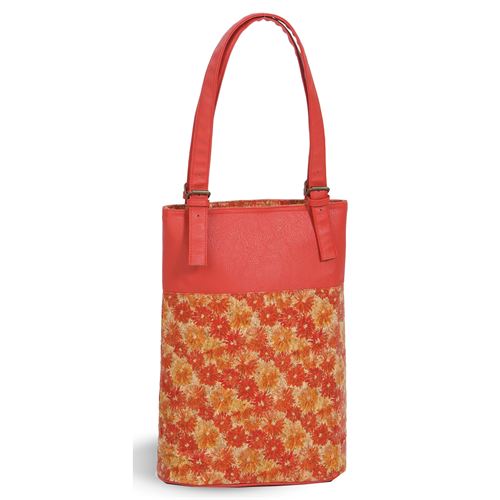 Psm-225fc Luxe Double Wine Bag - Floral Cork