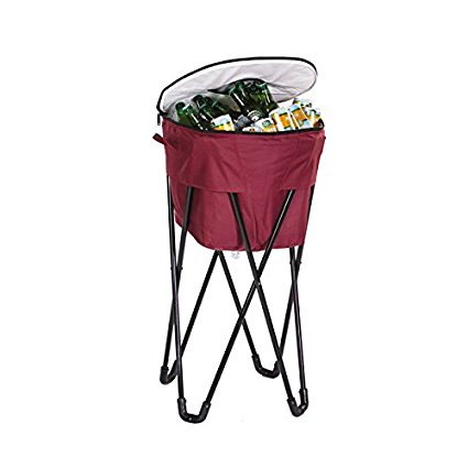 Psg-221m Insulated Tub Cooler With Stand, Maroon