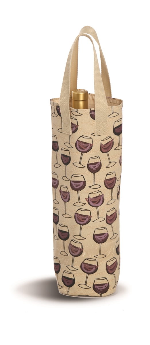 Psm-821wg Wine Glass Tote Single Bottle Bag
