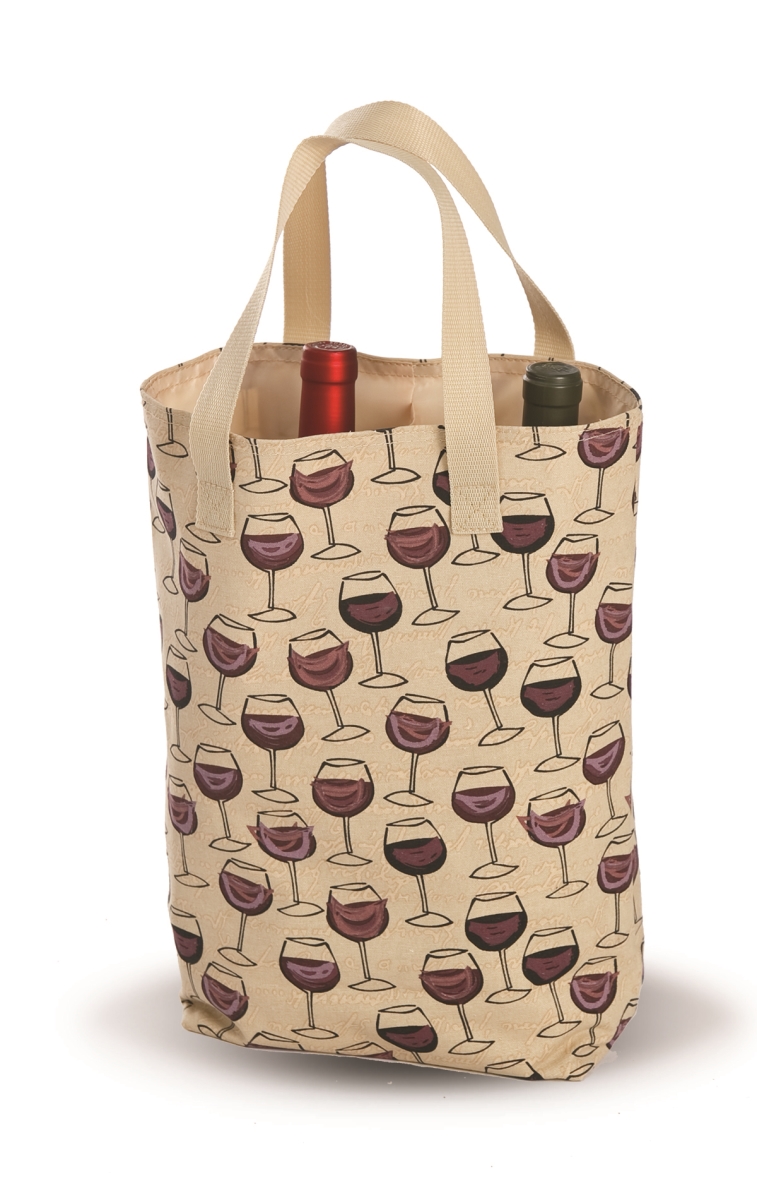 Psm-822wg Wine Glass Double Bottle Bag