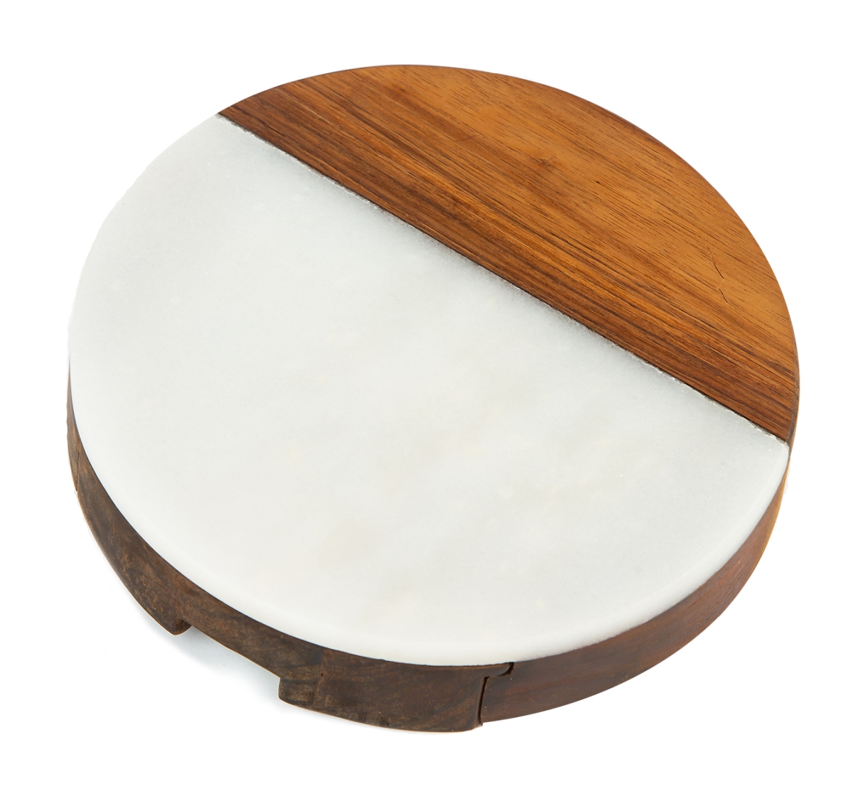 Psm-559wh Winslow Marble Cheese Tray - White