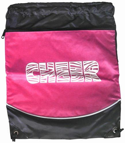 St10ch -hpk -l St10ch Cheer Stringpack & Pom Bag, Hot Pink - Large