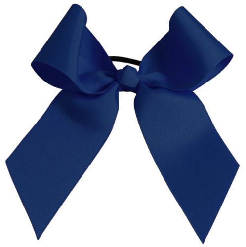 Hb100 -nav -os Hb100 Solid Color Hair Bow, Navy - One Size