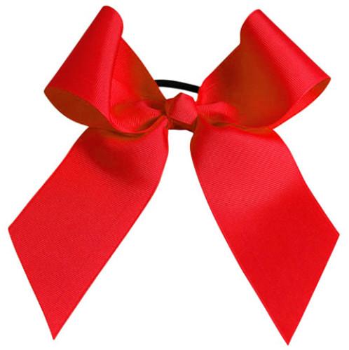 Hb100 -red -os Hb100 Solid Color Hair Bow, Red - One Size