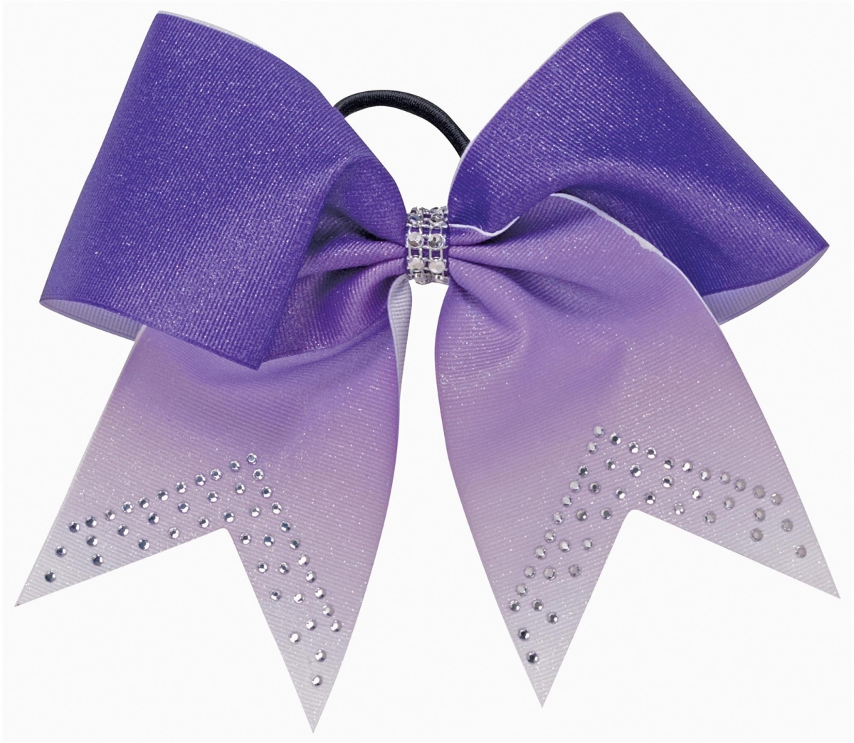 Hb770 -pur -os Hb770 Glitter Fade Hair Bow, Purple - One Size