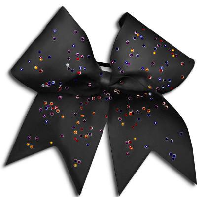 Hb890 -blk -os Hb890 Scattered Stones Bow, Black - One Size