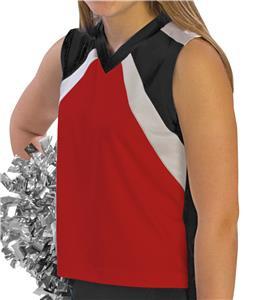 Ut540 -redblk-ym Ut540 Youth Premier Flare Uniform Shell, Red With Black - Medium