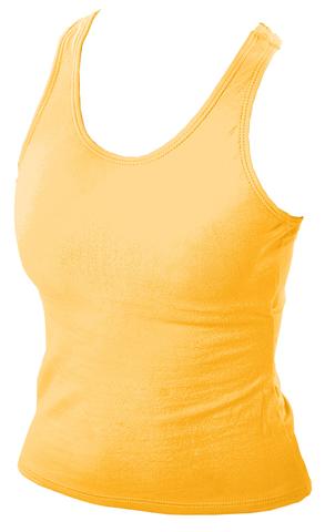 9700 -gol -yxs 9700 Youth Racer Back Top, Gold - Extra Small