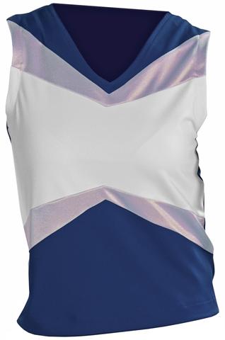 Ut515 -navwht-2xl Ut515 Adult Premier Uniform Shell, Navy With White - 2xl
