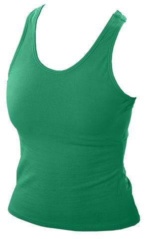 9700 -kel -yl 9700 Youth Racer Back Top, Kelly Green - Large