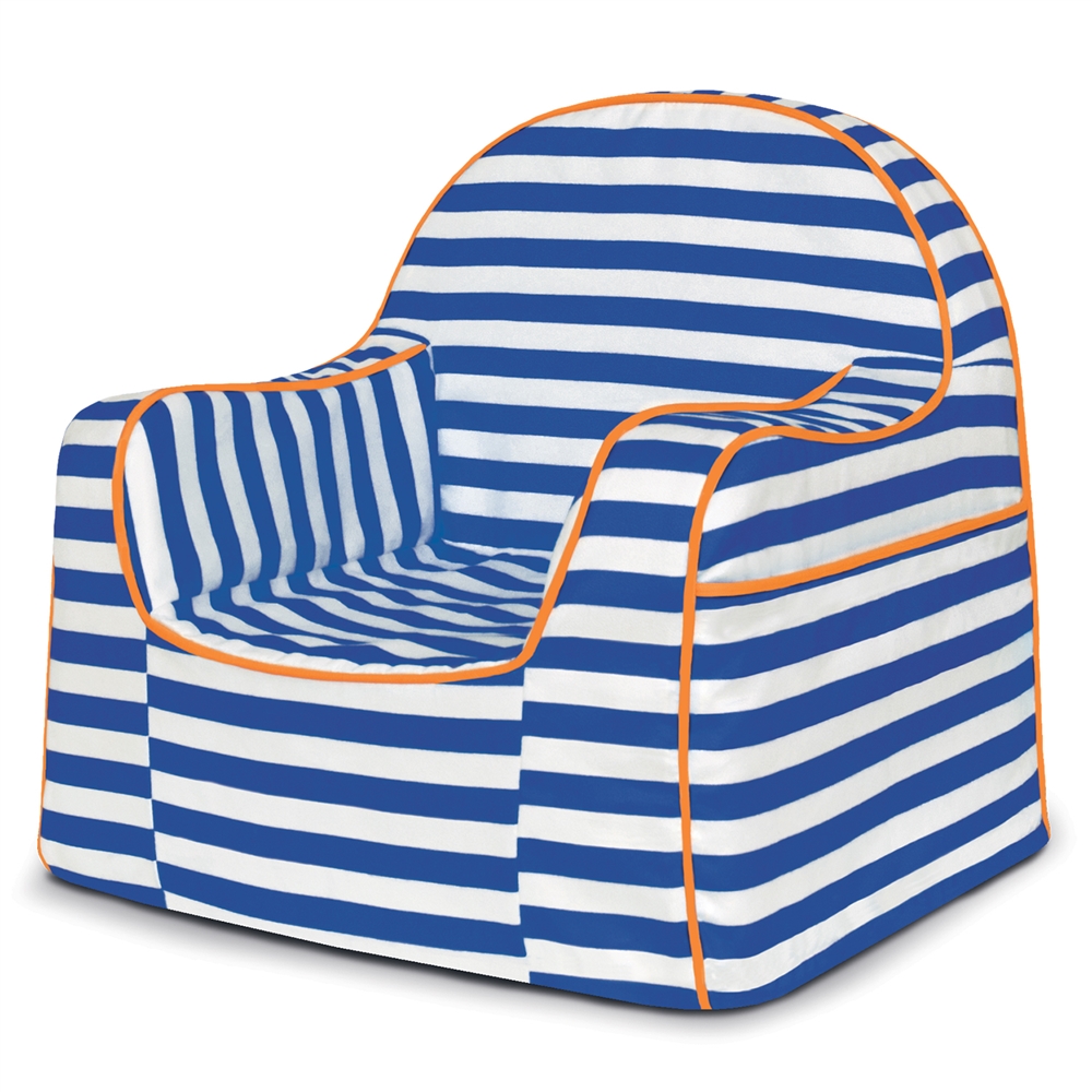 Pkfflrbs Little Reader Chair - Stripes Blue