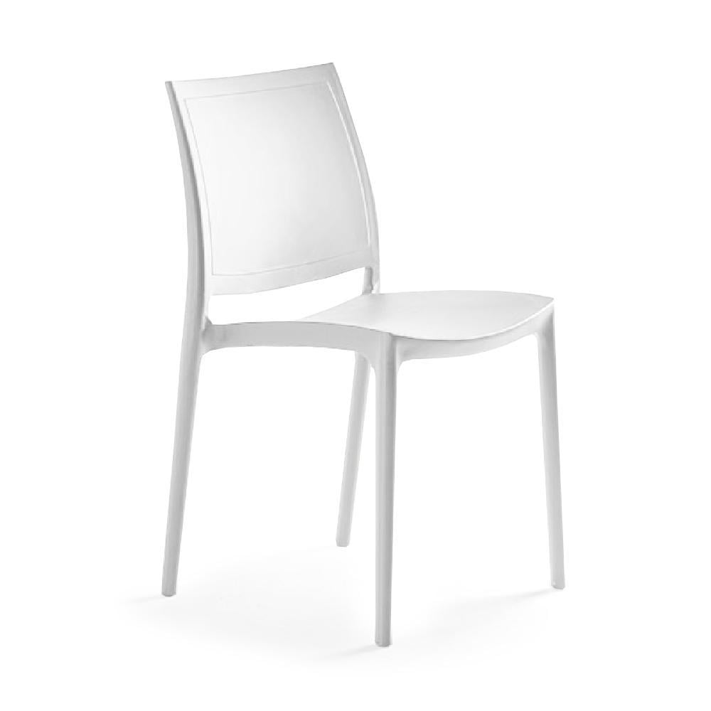 Pkffmlcwht Luna Modern Chair, White