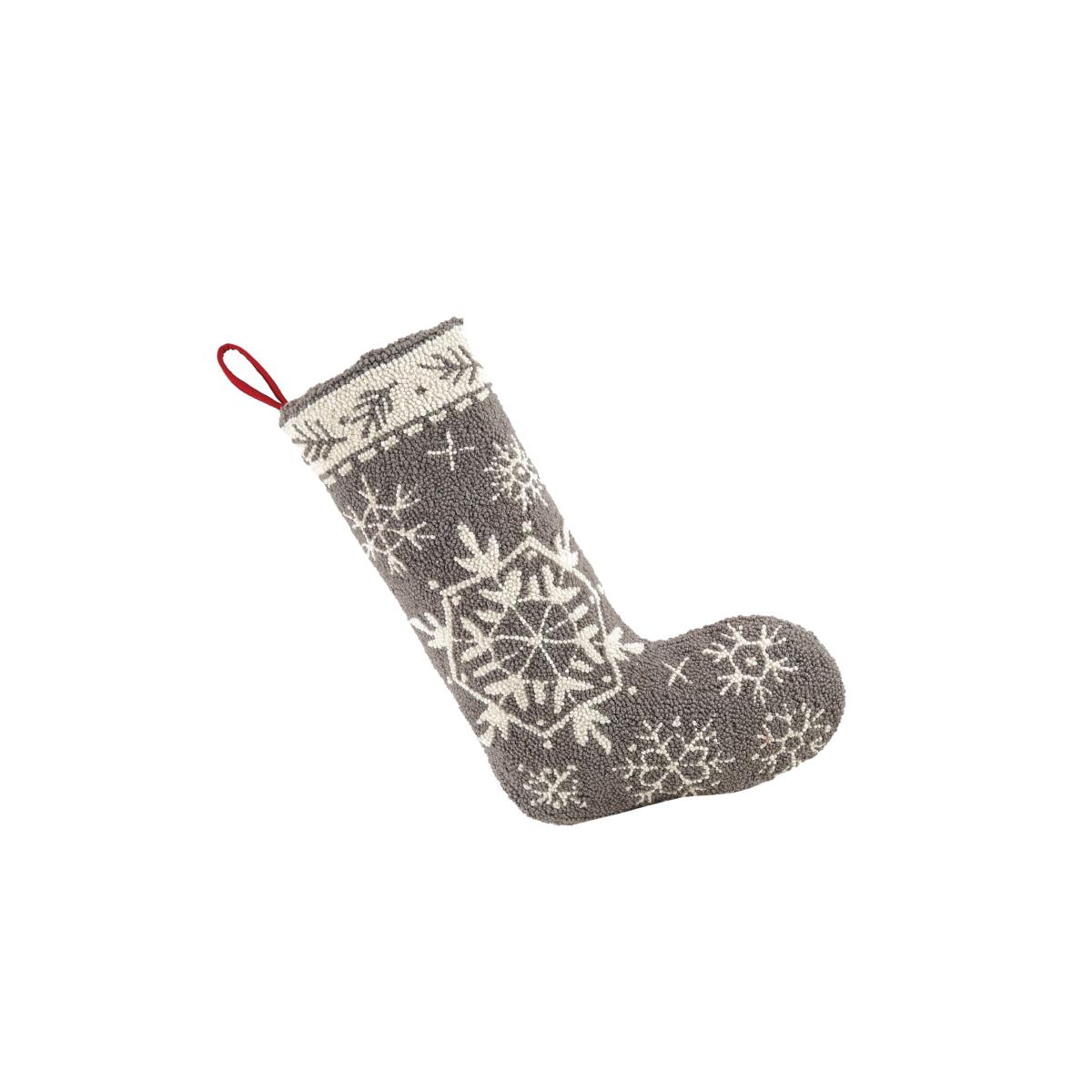 Picture of Peking Handicraft 31SERX403MC 12 x 20 in. Winter Snow Hook Stocking, Multi Color