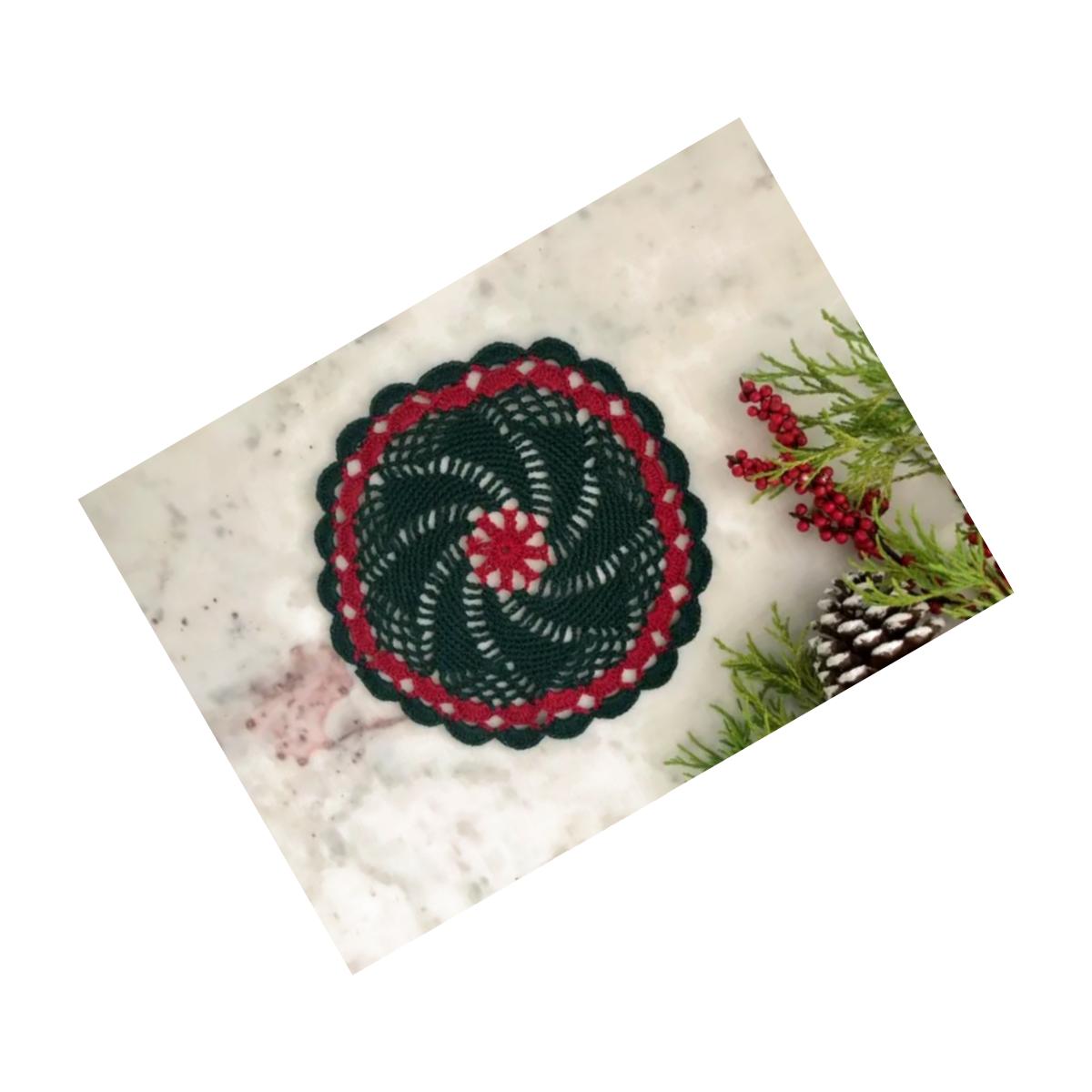 Picture of Peking Handicraft 062001BC08 8 in. Color Round Crochet Doily