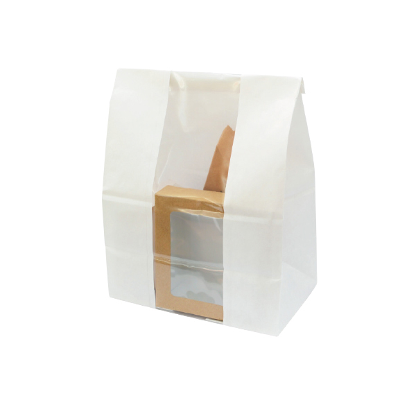 210sos13blf 7.1 X 4.3 X 10.4 In. White Sos Bag With Window